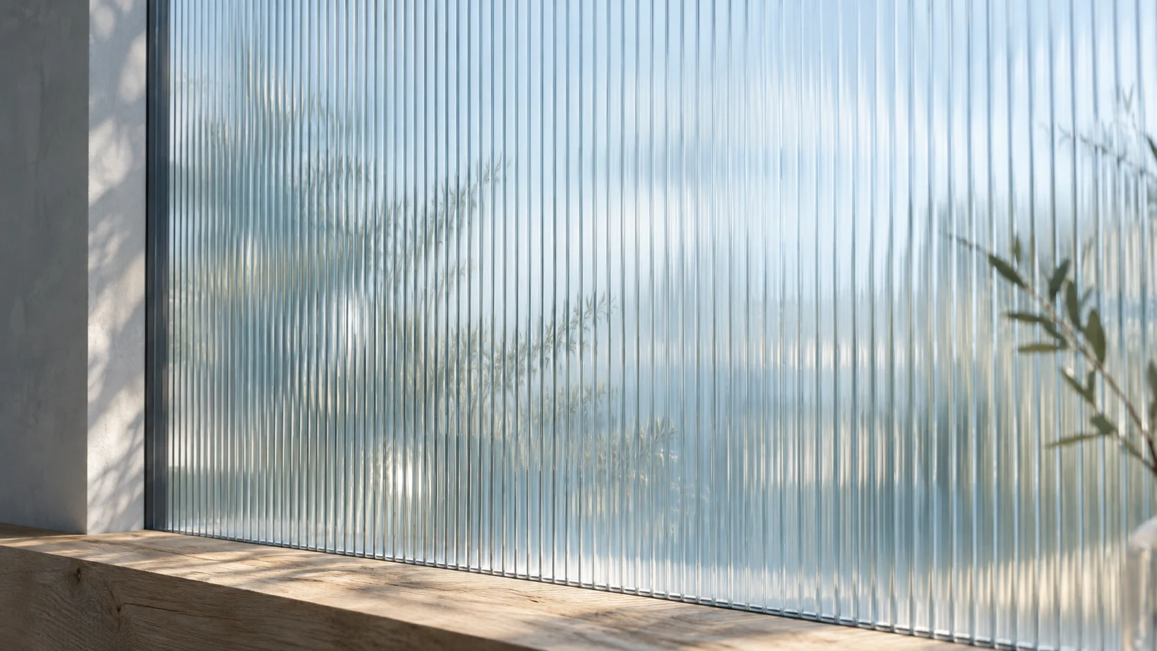 Conversation / blue-gray: A cool architectural setting for Guide stories.